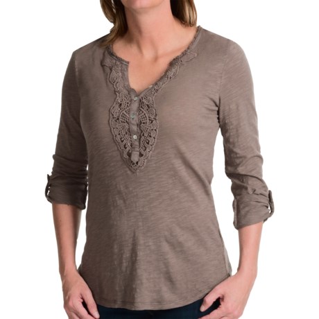 57%OFF レディースカジュアルシャツ ディランキャビンかぎ針編みシャツ - （女性用）長袖 dylan Cabin Crochet Shirt - Long Sleeve (For Women)